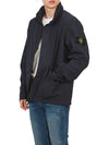 Logo Light Soft Shell Jacket Navy - STONE ISLAND - BALAAN 6