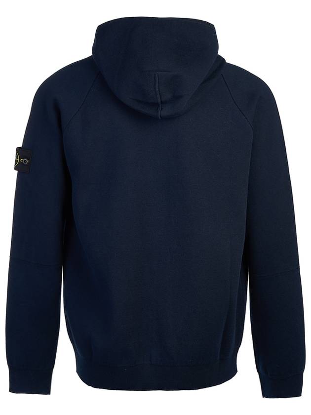 Wappen Patch Cotton Hooded Jacket Navy - STONE ISLAND - BALAAN 4