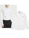 Fox Head Long Sleeve Shirt White - MAISON KITSUNE - BALAAN 4