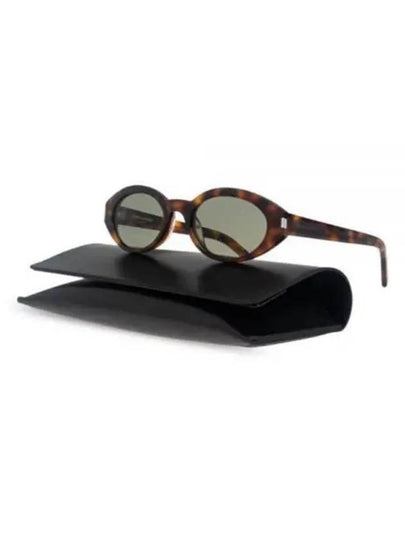 Eyewear Oval Frame Sunglasses Brown - SAINT LAURENT - BALAAN 2