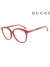 Eyewear Round Frame Glasses Red - GUCCI - BALAAN.