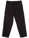 Lens Wappen Cotton Cargo Straight Pants Black - CP COMPANY - BALAAN 3