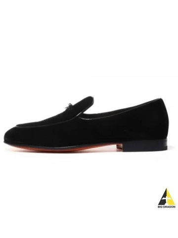 MCHO18284 LA3FXVV N01 Velvet Loafers - SANTONI - BALAAN 1