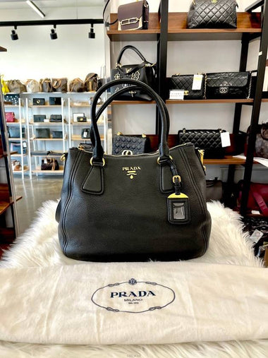 Daol Sangin Store Vitello Phoenix Logo Tote Shoulder Bag 1BC032 Condition A - PRADA - BALAAN 1