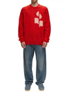 Drany Logo Mohair Knit Top Red - ISABEL MARANT - BALAAN 2