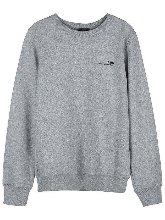 Item Logo Sweatshirt Grey - A.P.C. - BALAAN 10