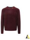 Embroid Logo Cable Knit Top Wine - POLO RALPH LAUREN - BALAAN 2