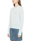 Women's Baby Fox Patch Regular Knit Top Mint - MAISON KITSUNE - BALAAN 4