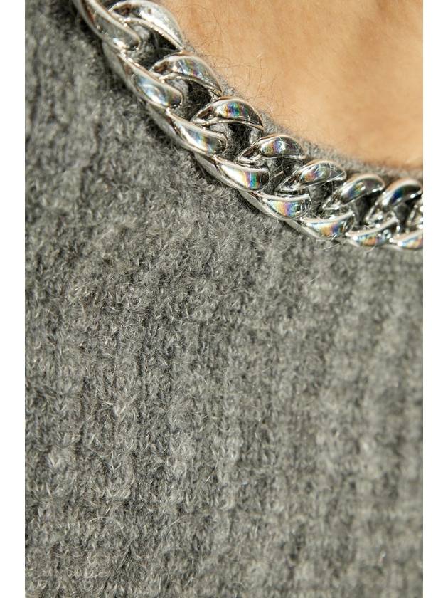 Tory Burch Sweater With Wool Finish, Women's, Grey - TORY BURCH - BALAAN 5