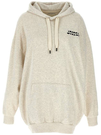 Solena Embroidered Logo Oversized Hoodie Ecru - ISABEL MARANT - BALAAN 2