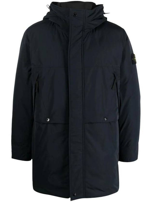 Wappen Patch Twill Down Parka Navy - STONE ISLAND - BALAAN 1