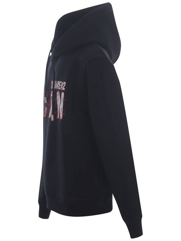 Hooded Sweatshirt S79GU0113 S25516900 BLACK - DSQUARED2 - BALAAN 3