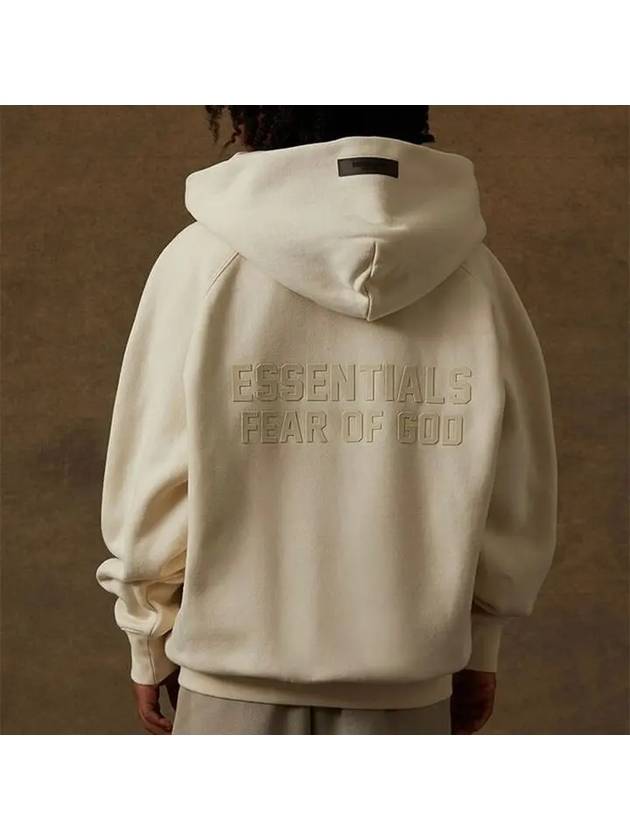 Essential Kids Logo Zip Up Hoodie Eggshell - FEAR OF GOD - BALAAN 3