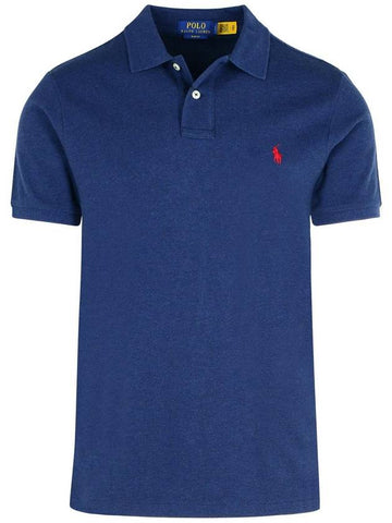 Polo Ralph Lauren Navy Cotton Polo Shirt - POLO RALPH LAUREN - BALAAN 1