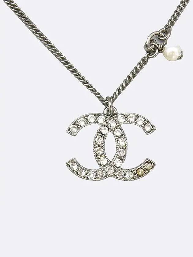 COCO logo crystal decoration custom pearl necklace - CHANEL - BALAAN 2