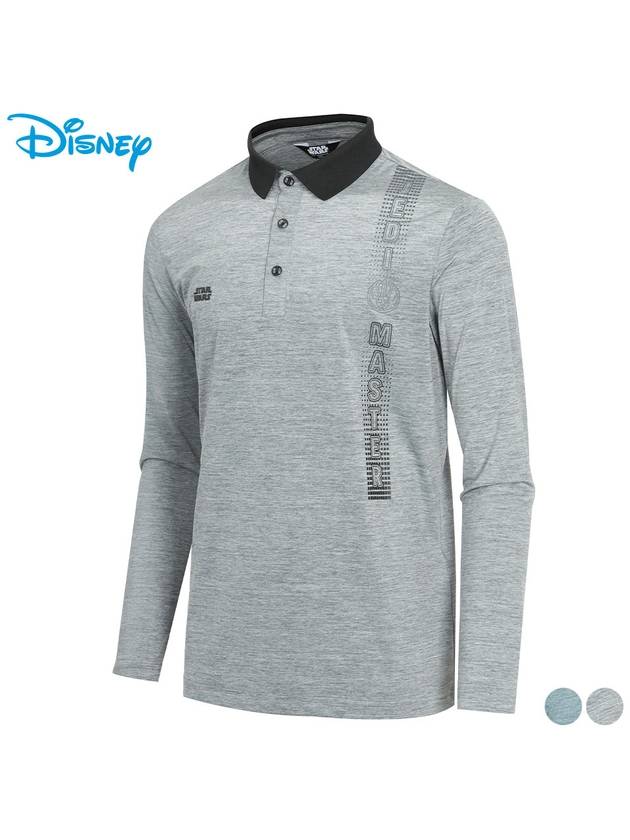 melange color scheme PK long sleeve collar t-shirt DN1MTS011 - DISNEY GOLF - BALAAN 2