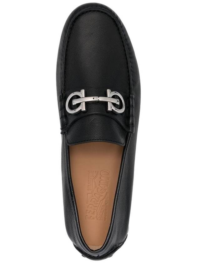 Gancini Ornament Driving Shoes Black - SALVATORE FERRAGAMO - BALAAN 5