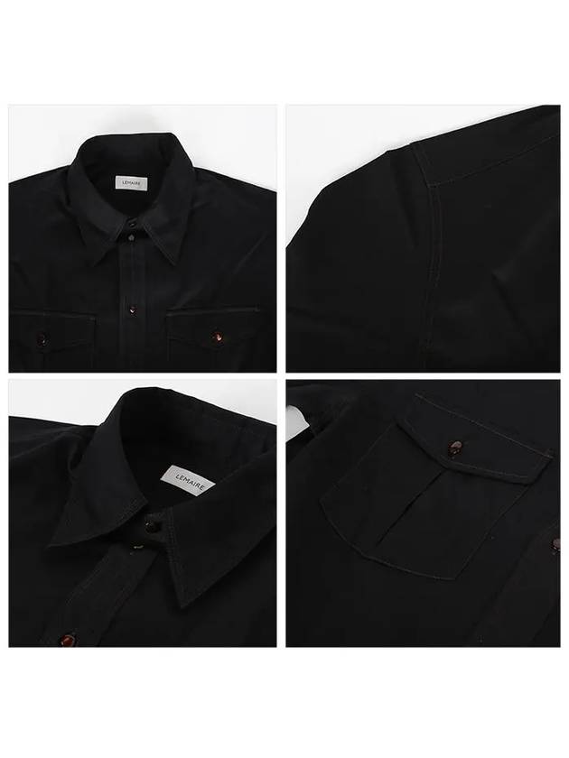 Western Long Sleeve Shirt Black - LEMAIRE - BALAAN 5