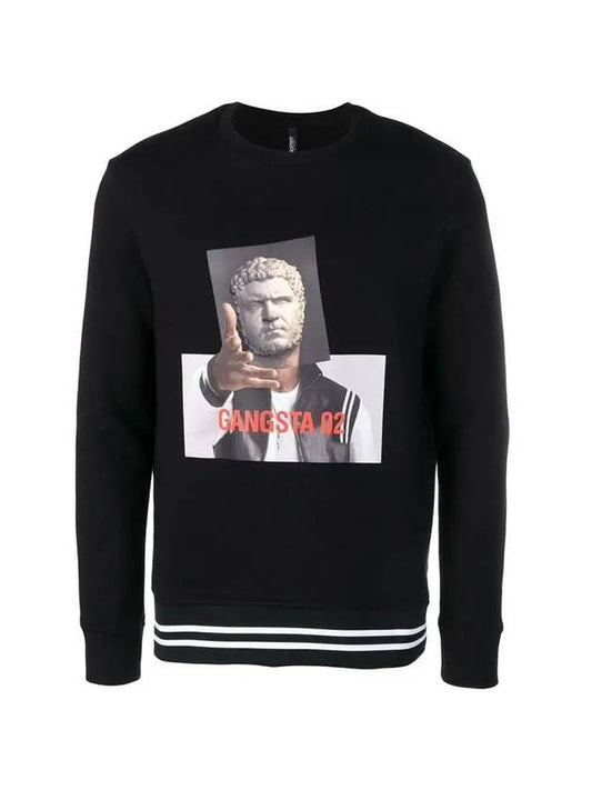 Gangster Stripe Sweatshirt Black - NEIL BARRETT - BALAAN 1