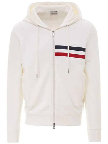 12th Anniversary Striped Logo Hooded ZipUp 8G795 10 809KR 034 - MONCLER - BALAAN 1