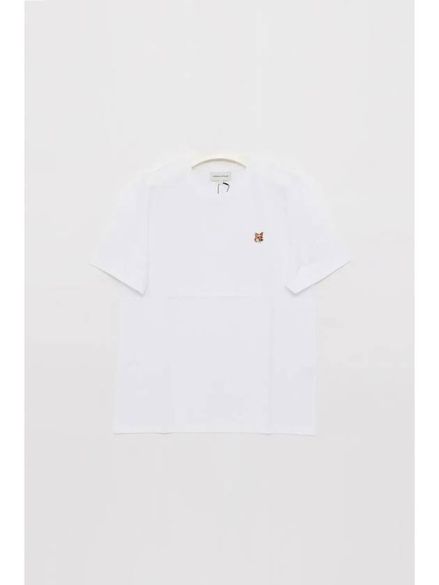 Fox Head Patch Classic Short Sleeve T-Shirt White - MAISON KITSUNE - BALAAN 4