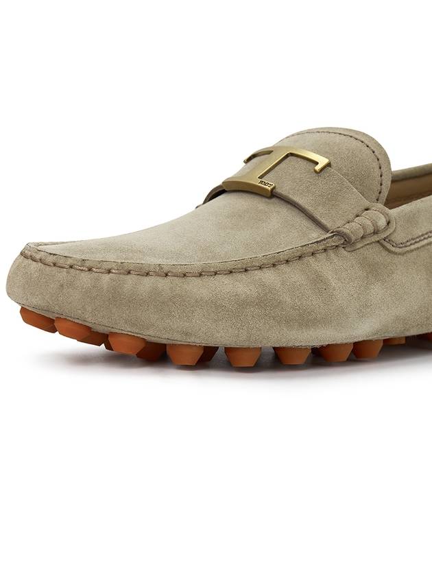 Timeless Gommino Suede Driving Shoes Beige - TOD'S - BALAAN 8