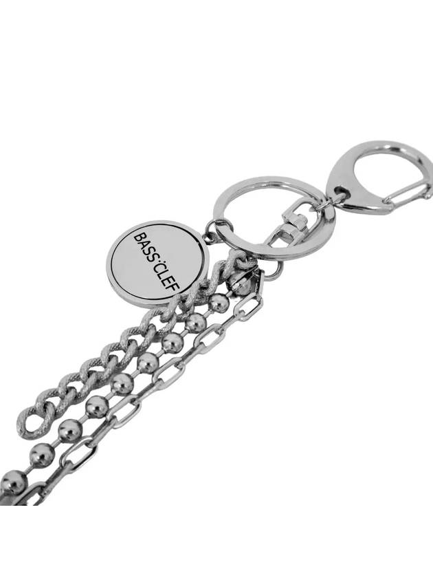 Fashion Key Ring Surgical Steel CLEF SPIN Key Ring - BASSCLEF - BALAAN 4