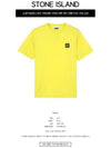 Logo Patch Short Sleeve T-Shirt Lime - STONE ISLAND - BALAAN 3