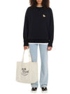 Chillax Fox Patch Classic Sweatshirt Black - MAISON KITSUNE - BALAAN 6