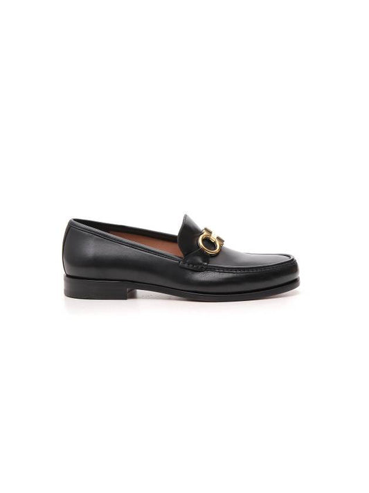 Rolo Gancini Loafers Black - SALVATORE FERRAGAMO - BALAAN 1