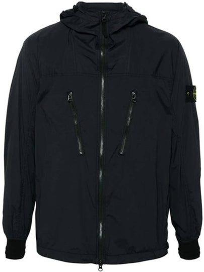 Skin Touch Nylon TC Hooded Jacket Black - STONE ISLAND - BALAAN 2