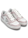 Downtown Perforated Leather Low Top Sneakers Pink - PRADA - BALAAN 2