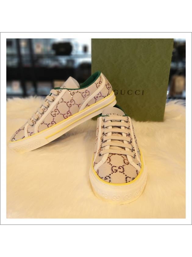 Tennis 1977 Women's Low Top Sneakers Beige - GUCCI - BALAAN 5