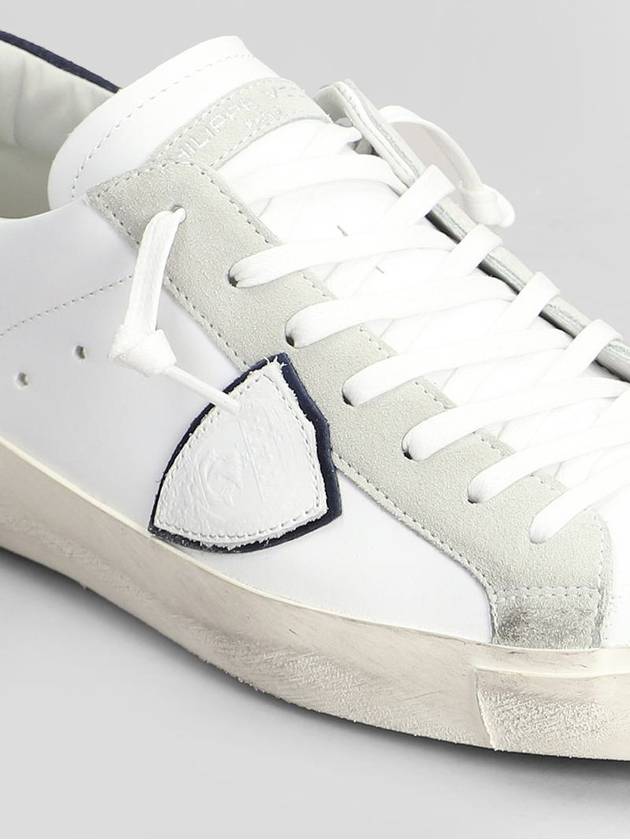 PRSX Navy Tab Low Top Sneakers White - PHILIPPE MODEL - BALAAN 6