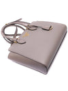 Triangle Logo Saffiano Tote Bag Grey - PRADA - BALAAN 6