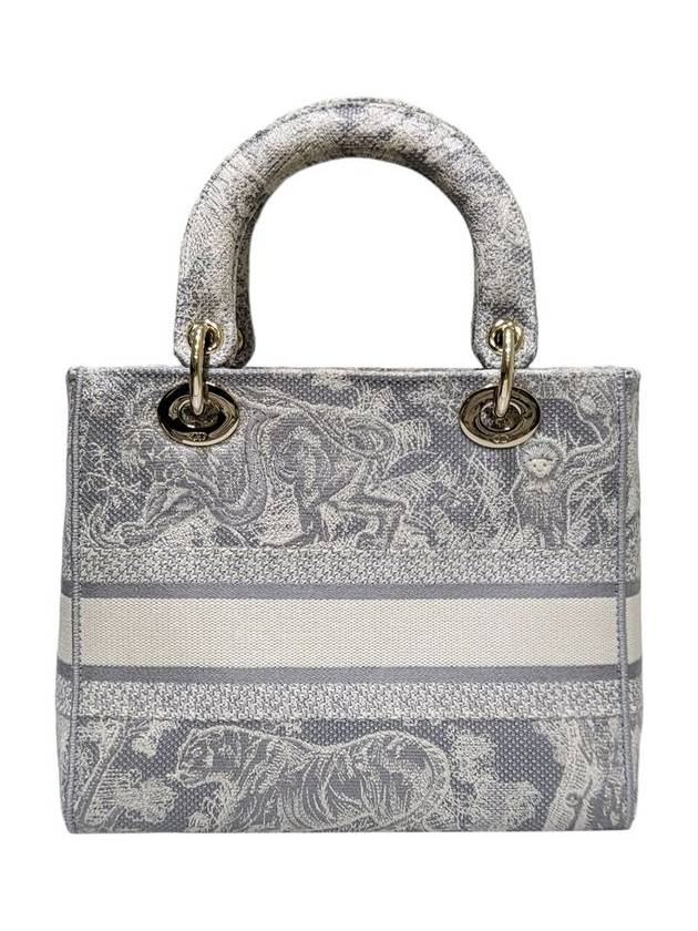 Women s M05650RGO M932 Gray Lady D Light Medium Tote Bag Strap - DIOR - BALAAN 3