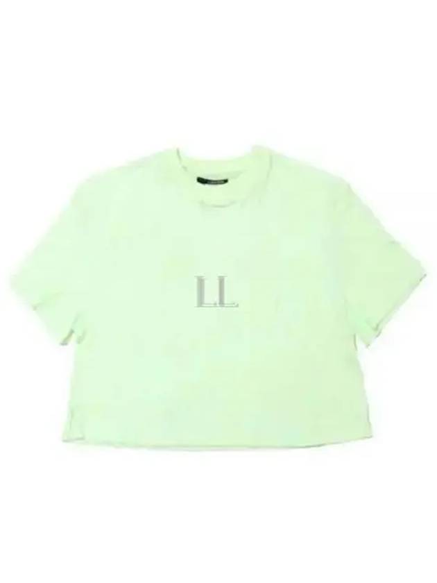 Aurelia Crop Short Sleeve T-Shirt Patina Green - J.LINDEBERG - BALAAN 2