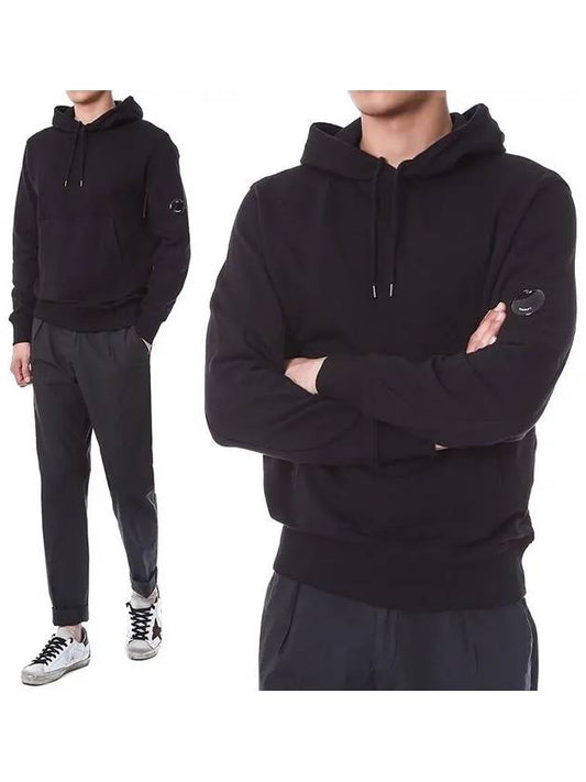 Lens Waffen Sweatshirt Hood Black - CP COMPANY - BALAAN 2