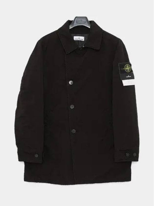 Wappen Patch Single Breasted Jacket Black - STONE ISLAND - BALAAN 2