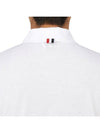 Lightweight Cotton Short Sleeve Polo Shirt White - THOM BROWNE - BALAAN 7