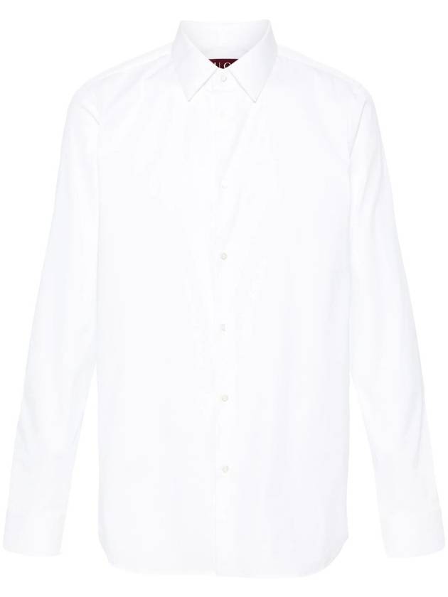 Stretch Cotton Poplin Long Sleeve Shirt White - GUCCI - BALAAN 2