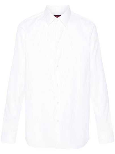 Stretch Cotton Poplin Long Sleeve Shirt White - GUCCI - BALAAN 2