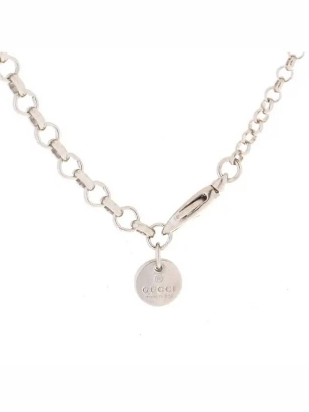 Interlocking G Pendant Necklace Silver - GUCCI - BALAAN 5