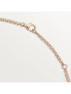 Love Logo Diamond Necklace Rose Gold - CARTIER - BALAAN 5