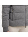 Cayeux Wool Cashmere High Neck Short Padded Medium Gray - MONCLER - BALAAN 6