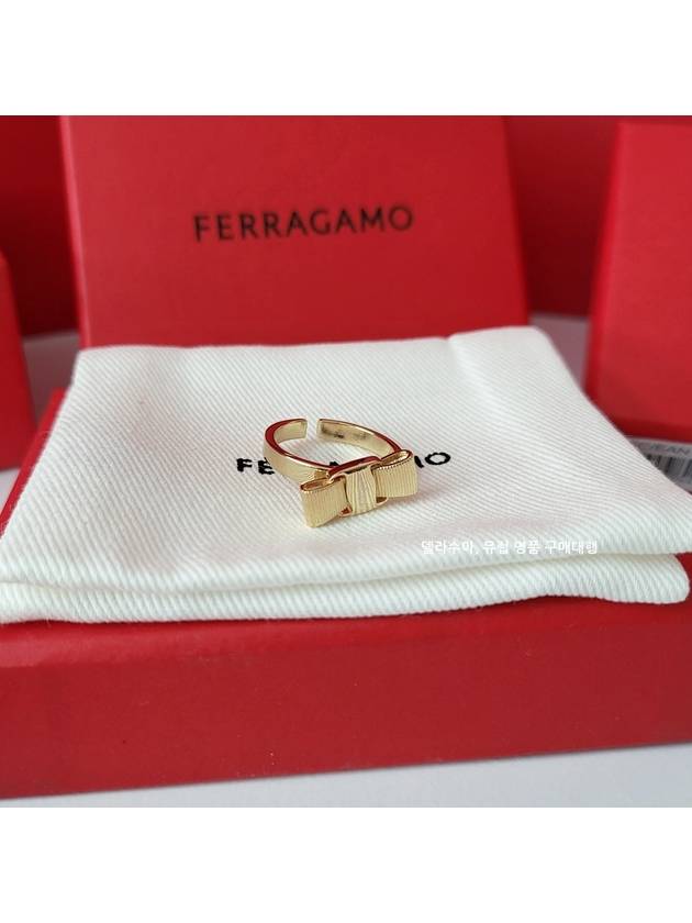 Ferragamo Vara Bow Ring Gold - SALVATORE FERRAGAMO - BALAAN 4