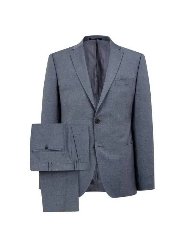 Men s narrow lapel wool single suit dark gray 271613 - EMPORIO ARMANI - BALAAN 1