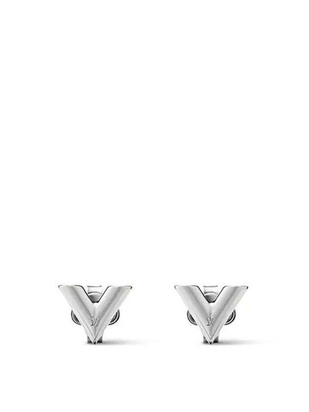 Essential V Stud Earrings Silver - LOUIS VUITTON - BALAAN 2