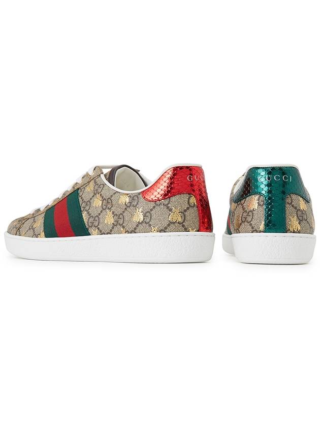 GG Supreme Bees Low Top Sneakers Brown - GUCCI - BALAAN 7