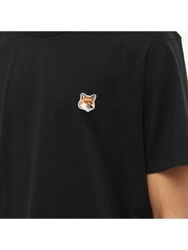 Fox Head Patch Classic Short Sleeve T-Shirt Black - MAISON KITSUNE - BALAAN 5